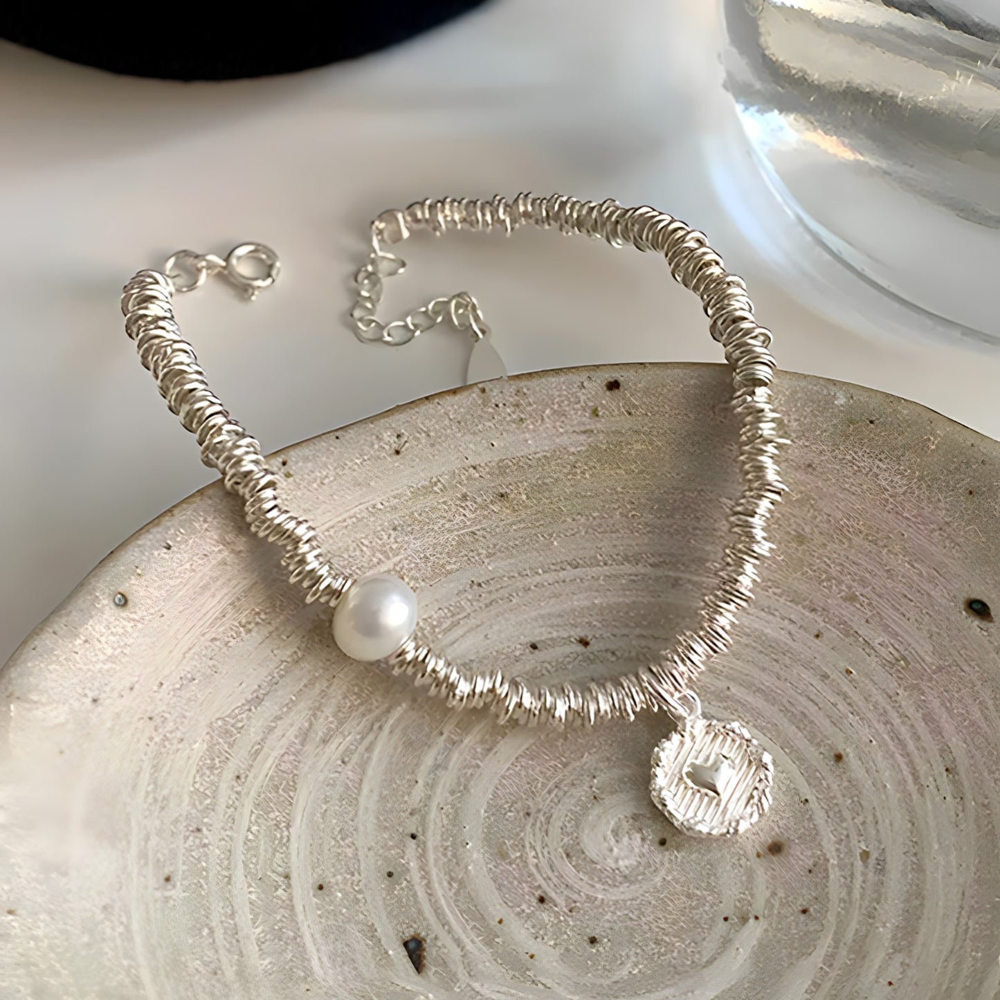 Pulsera de Plata 925 - Medalla de amor