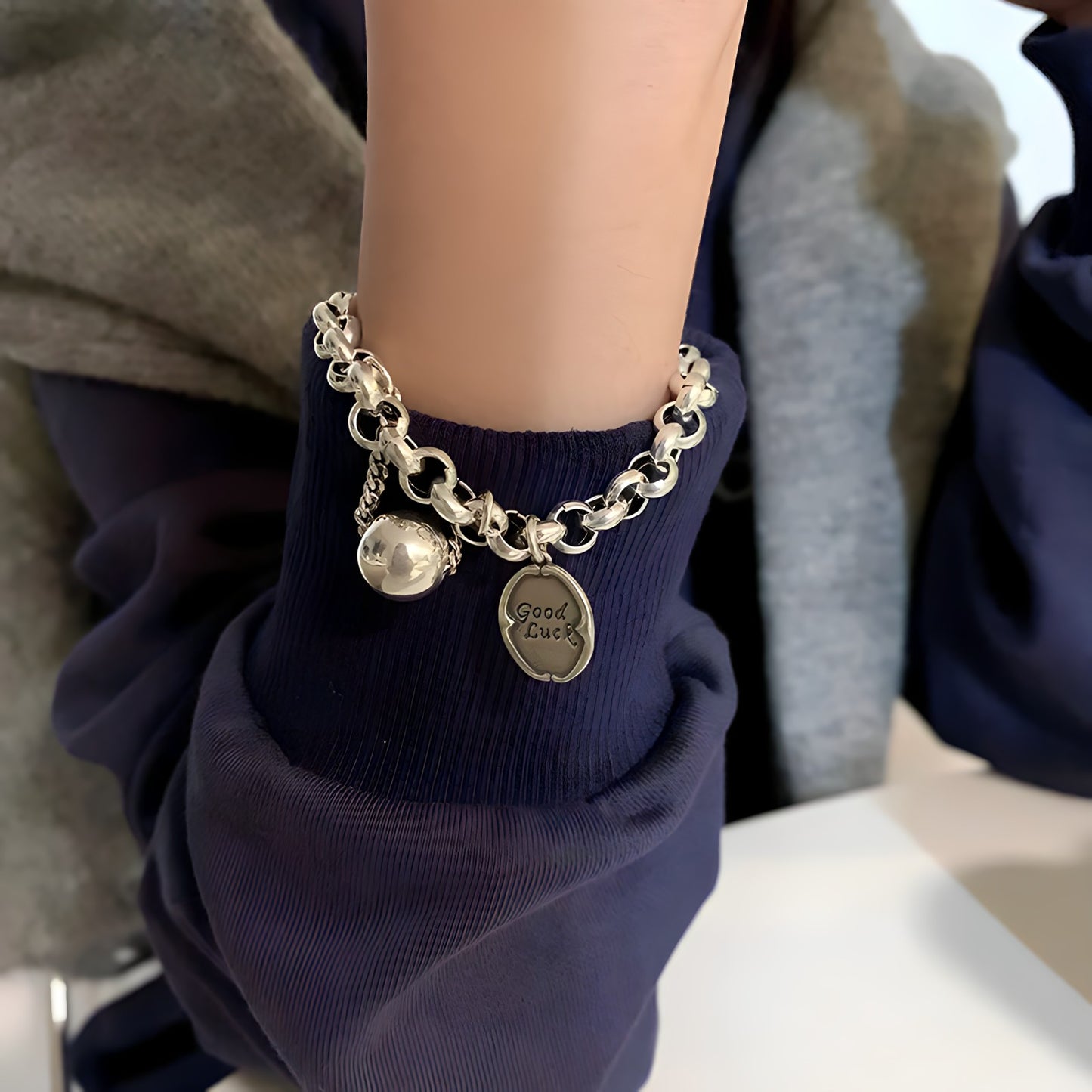 Pulsera de Plata 925 - Good Luck