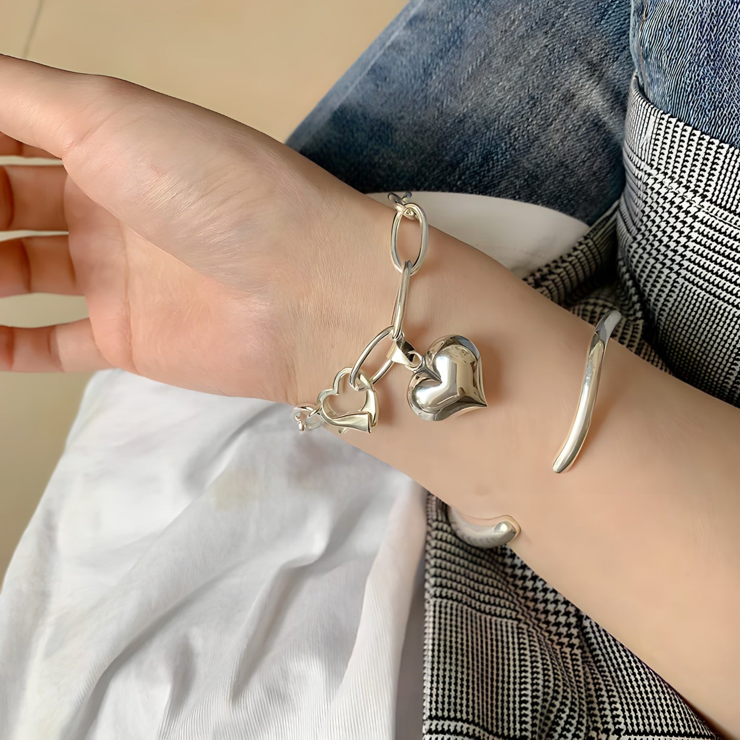 Pulsera de Plata 925 -  Love Strong