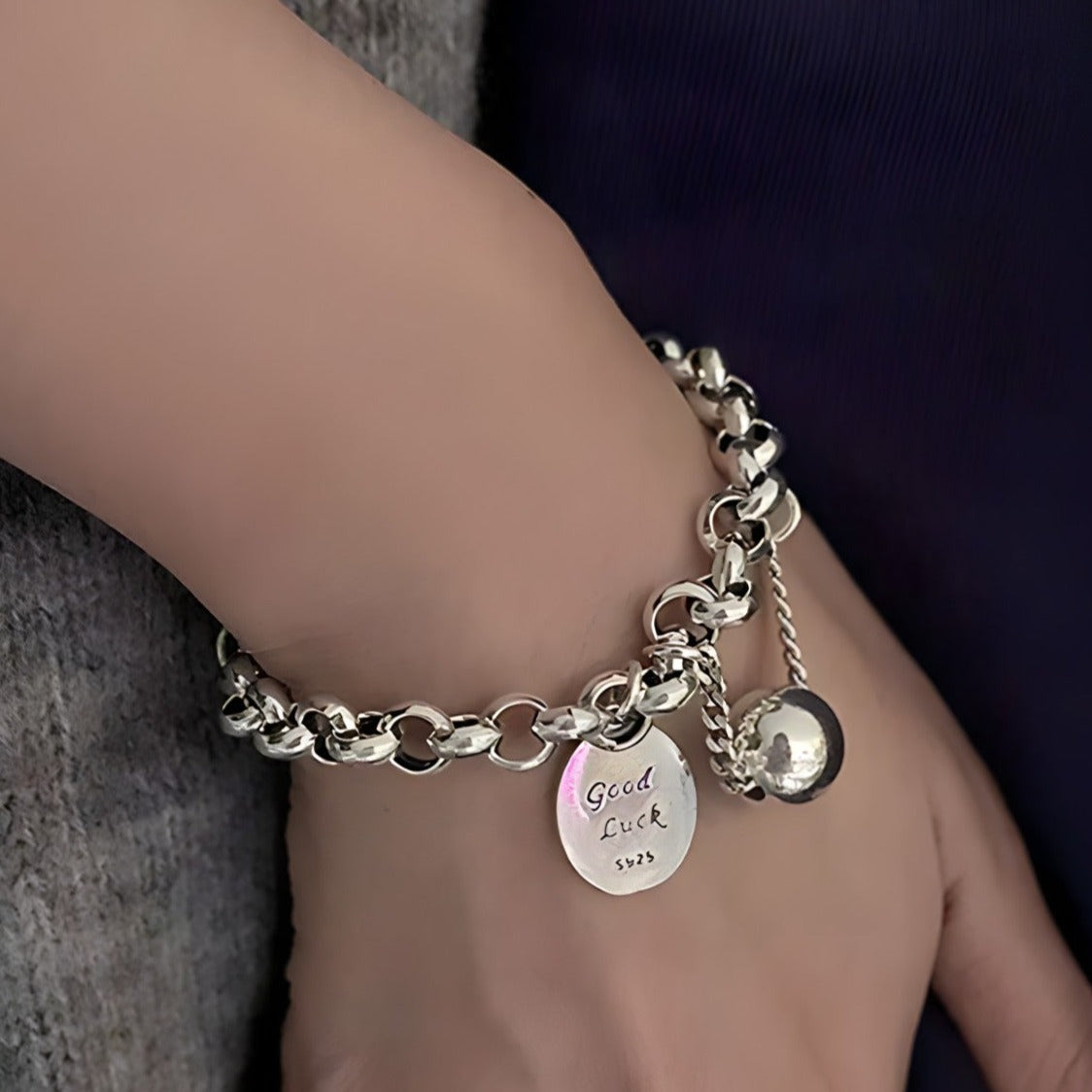 Pulsera de Plata 925 - Good Luck