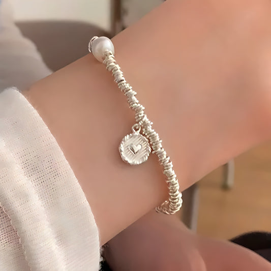 Pulsera de Plata 925 - Medalla de amor